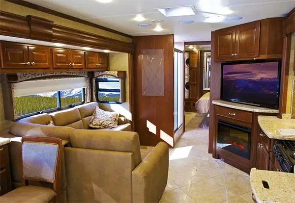 RV Interior With Modern Appliances Image